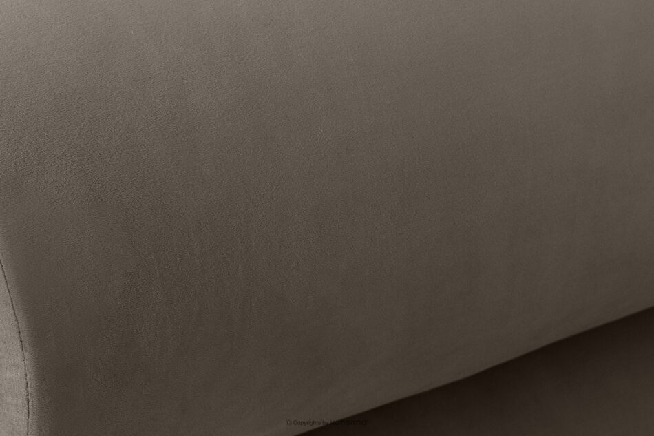 LUNEO Łóżko tapicerowane japandi z pojemnikiem na pościel 160 cm brązowy brązowy - zdjęcie 6