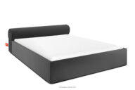Łóżko tapicerowane japandi z pojemnikiem na pościel 180 cm antracytowy