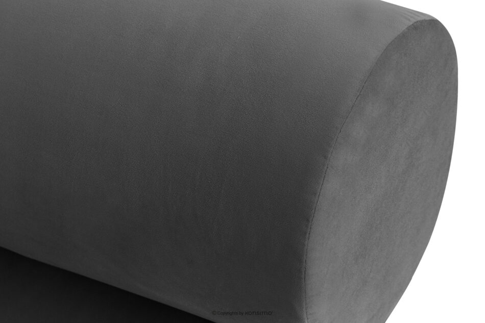 LUNEO Łóżko tapicerowane japandi z pojemnikiem na pościel 180 cm antracytowy antracytowy - zdjęcie 7