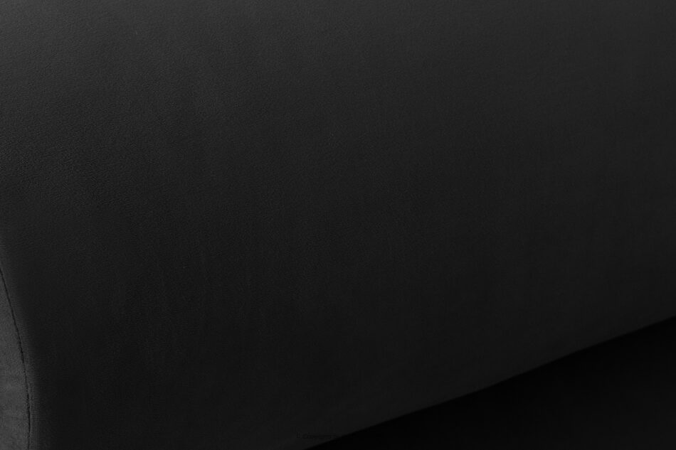 LUNEO Łóżko tapicerowane japandi z pojemnikiem na pościel 200 cm czarny czarny - zdjęcie 6