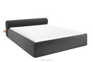 Łóżko tapicerowane japandi z pojemnikiem na pościel 200 cm antracytowy