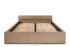 LUNEO Łóżko tapicerowane japandi z pojemnikiem na pościel 200 cm ciemny beżowy ciemny beżowy - zdjęcie 4