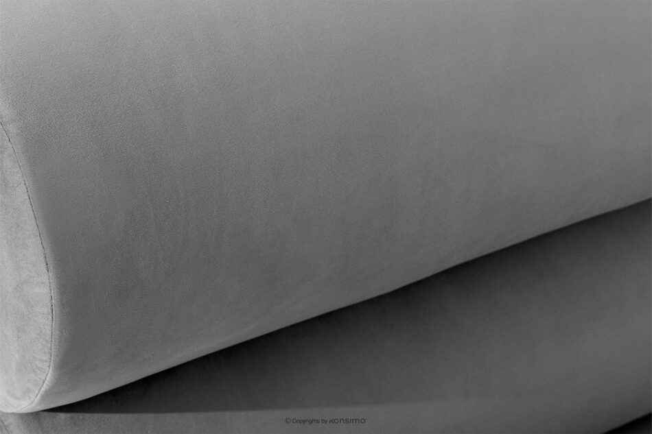 LUNEO Łóżko tapicerowane w stylu japandi z pojemnikiem na pościel 160 cm jasny szary jasny szary - zdjęcie 6