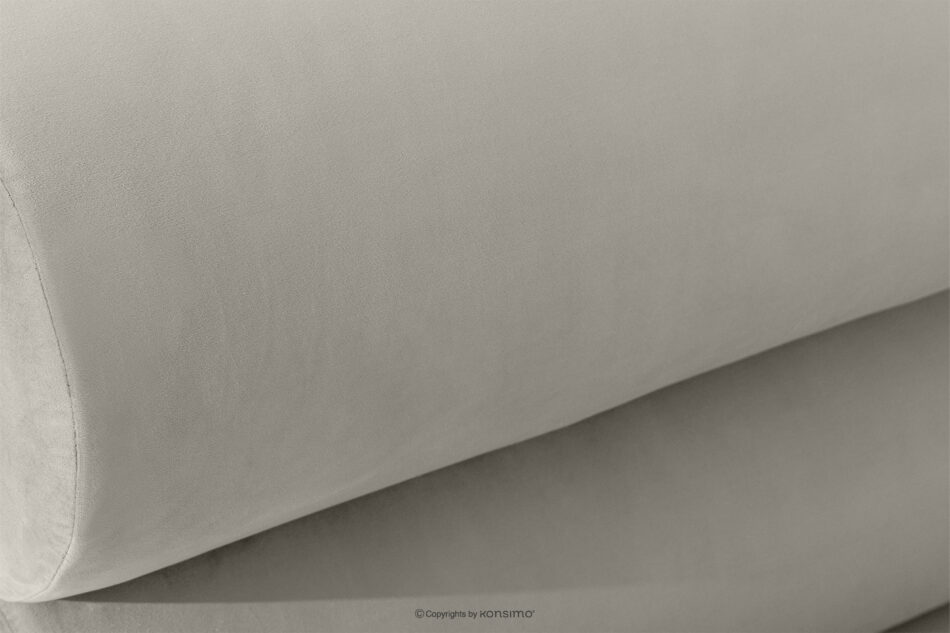 LUNEO Łóżko tapicerowane w stylu japandi z pojemnikiem na pościel 160 cm kremowy kremowy - zdjęcie 6