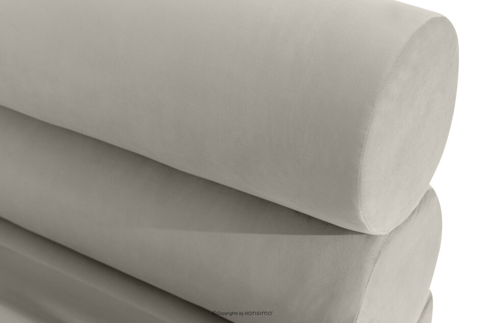 LUNEO Łóżko tapicerowane w stylu japandi z pojemnikiem na pościel 180 cm kremowy kremowy - zdjęcie 7