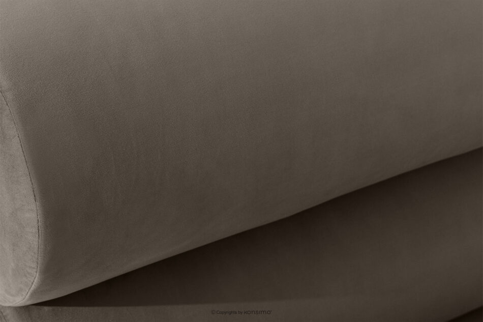 LUNEO Łóżko tapicerowane w stylu japandi z pojemnikiem na pościel 180 cm brązowy brązowy - zdjęcie 6