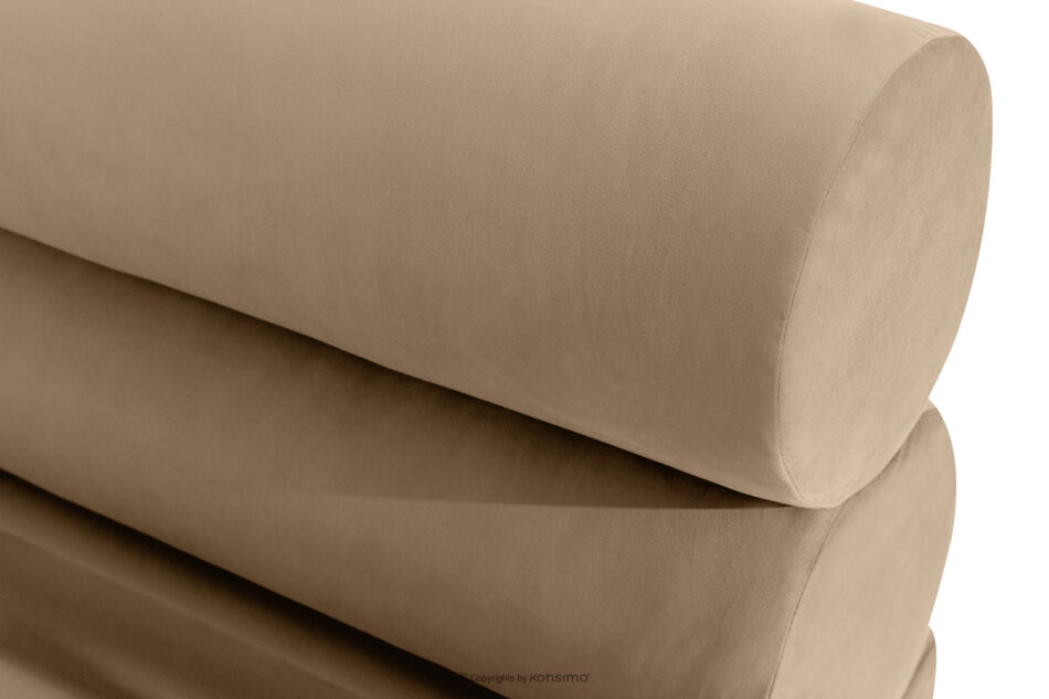 LUNEO Łóżko tapicerowane w stylu japandi z pojemnikiem na pościel 200 cm ciemny beżowy ciemny beżowy - zdjęcie 7