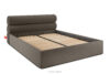 LUNEO Łóżko tapicerowane w stylu japandi z pojemnikiem na pościel 200 cm brązowy brązowy - zdjęcie 3