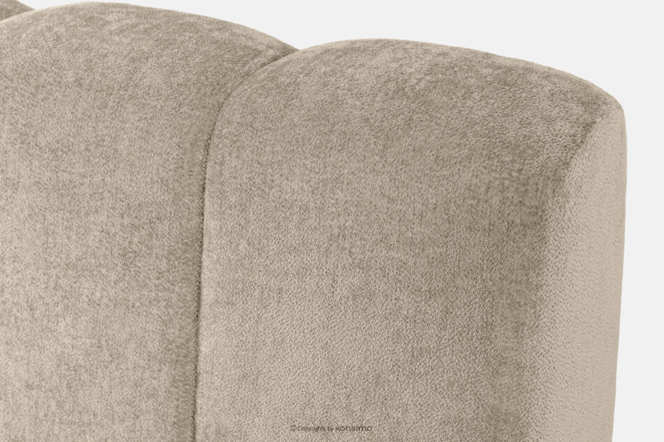 OLMIRA Łóżko tapicerowane z pojemnikiem na pościel 160 cm szarobeżowy szarobeżowy - zdjęcie 6