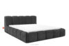 Łóżko tapicerowane z pojemnikiem na pościel 180 cm antracytowy