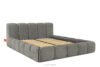OLMIRA Łóżko tapicerowane z pojemnikiem na pościel 200 cm ciemny szary ciemny szary - zdjęcie 3