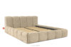 OLMIRA Łóżko tapicerowane z pojemnikiem na pościel 200 cm beżowy beżowy - zdjęcie 3