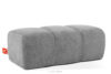 FLAVA Pikowana pufa retro modern jasny popielaty jasny popielaty - zdjęcie 3