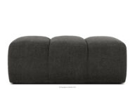 Pikowana pufa retro modern grafitowy