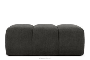 FLAVA, https://konsimo.pl/kolekcja/flava/ Pikowana pufa retro modern grafitowy grafitowy - zdjęcie