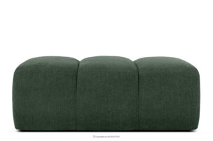 FLAVA, https://konsimo.pl/kolekcja/flava/ Pikowana pufa retro modern ciemny zielony ciemny zielony - zdjęcie