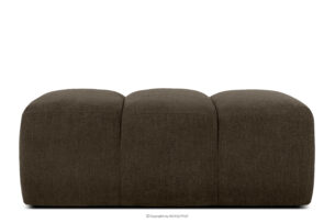 FLAVA, https://konsimo.pl/kolekcja/flava/ Pikowana pufa retro modern brązowy brązowy - zdjęcie