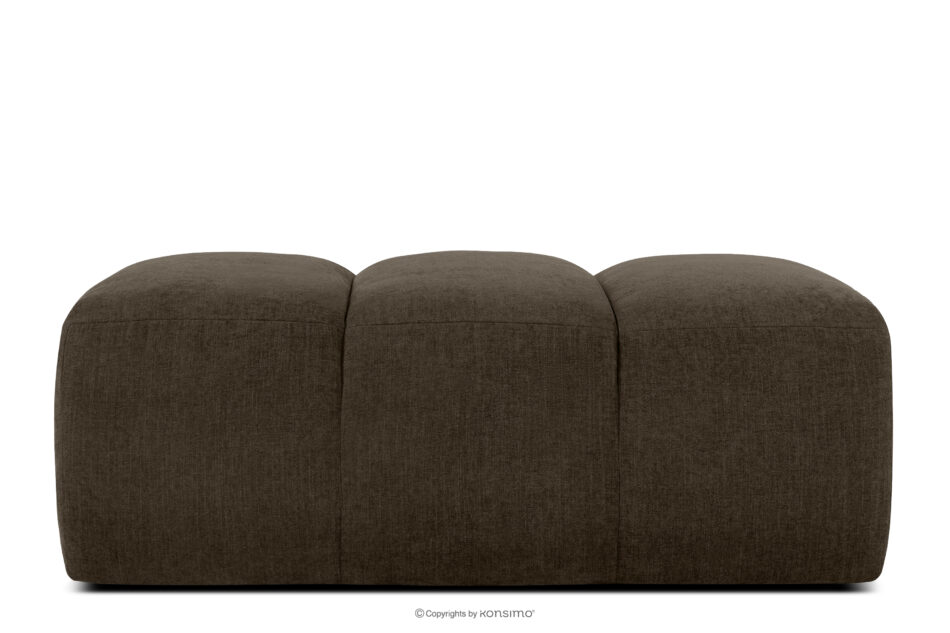 FLAVA Pikowana pufa retro modern brązowy brązowy - zdjęcie 0