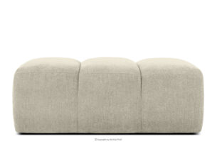 FLAVA, https://konsimo.pl/kolekcja/flava/ Pikowana pufa retro modern ecru ecru - zdjęcie
