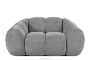 FLAVA, https://konsimo.pl/kolekcja/flava/ Pikowany fotel retro modern jasny popielaty jasny popielaty - zdjęcie