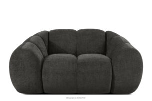 FLAVA, https://konsimo.pl/kolekcja/flava/ Pikowany fotel retro modern grafitowy grafitowy - zdjęcie