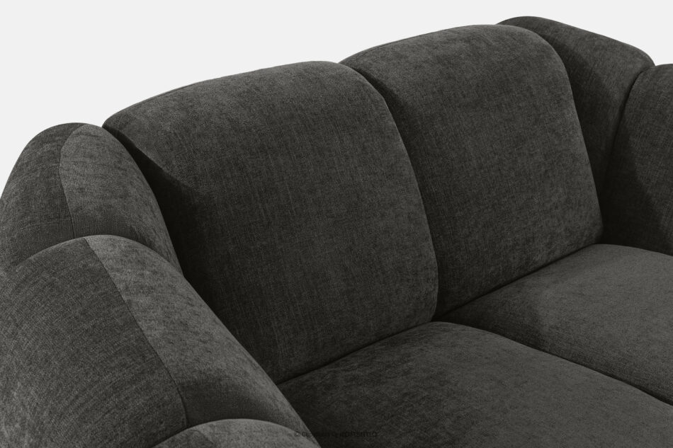 FLAVA Pikowany fotel retro modern grafitowy grafitowy - zdjęcie 6