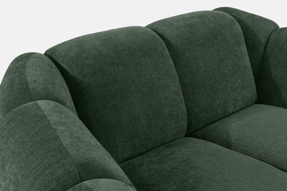 FLAVA Pikowany fotel retro modern ciemny zielony ciemny zielony - zdjęcie 6