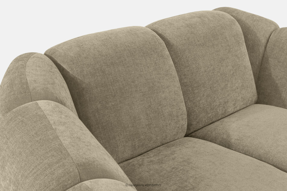 FLAVA Pikowany fotel retro modern piaskowy piaskowy - zdjęcie 6