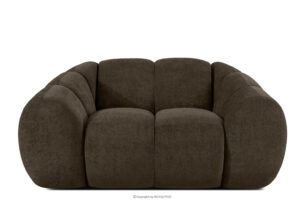 FLAVA, https://konsimo.pl/kolekcja/flava/ Pikowany fotel retro modern brązowy brązowy - zdjęcie