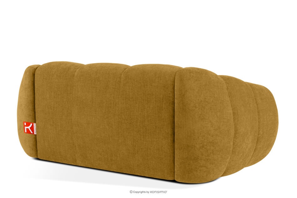 FLAVA Pikowana sofa dwuosobowa retro modern miodowy miodowy - zdjęcie 3