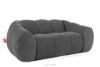 FLAVA Pikowana sofa dwuosobowa retro modern popielaty popielaty - zdjęcie 3