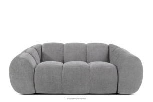 FLAVA, https://konsimo.pl/kolekcja/flava/ Pikowana sofa dwuosobowa retro modern jasny popielaty jasny popielaty - zdjęcie