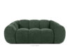 FLAVA Pikowana sofa dwuosobowa retro modern ciemny zielony ciemny zielony - zdjęcie 1