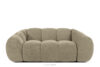 FLAVA Pikowana sofa dwuosobowa retro modern piaskowy piaskowy - zdjęcie 1