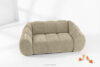 FLAVA Pikowana sofa dwuosobowa retro modern piaskowy piaskowy - zdjęcie 2