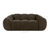FLAVA Pikowana sofa dwuosobowa retro modern brązowy brązowy - zdjęcie 1