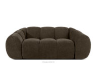 Pikowana sofa dwuosobowa retro modern brązowy