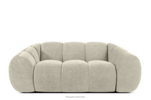 FLAVA, https://konsimo.pl/kolekcja/flava/ Pikowana sofa dwuosobowa retro modern ecru ecru - zdjęcie
