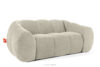 FLAVA Pikowana sofa dwuosobowa retro modern ecru ecru - zdjęcie 3