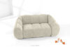 FLAVA Pikowana sofa dwuosobowa retro modern ecru ecru - zdjęcie 2