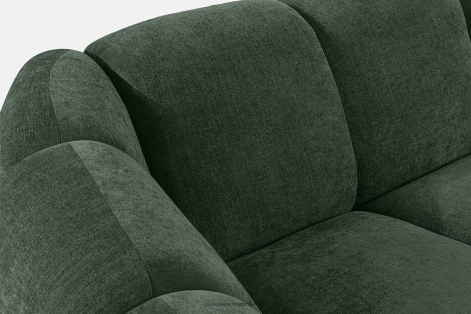 FLAVA Pikowana sofa trzyosobowa retro modern ciemny zielony ciemny zielony - zdjęcie 7