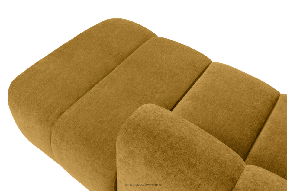 FLAVA Narożnik curve w stylu retro modern modułowy prawy miodowy miodowy - zdjęcie 9