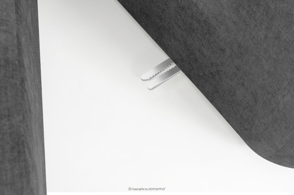 FLAVA Narożnik curve w stylu retro modern modułowy prawy popielaty popielaty - zdjęcie 8