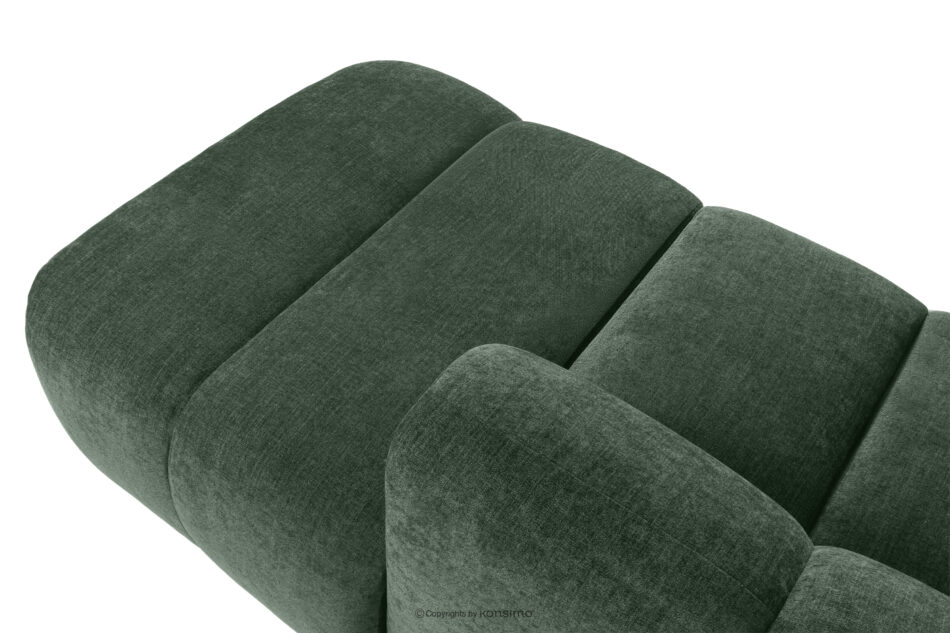 FLAVA Narożnik curve w stylu retro modern modułowy prawy ciemny zielony ciemny zielony - zdjęcie 9