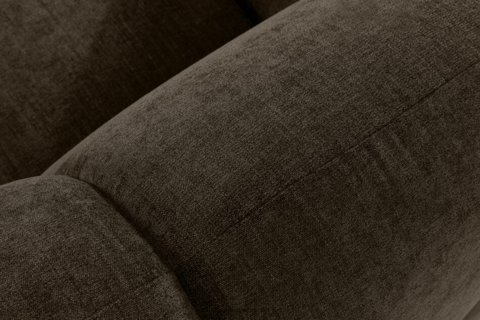 FLAVA Narożnik curve w stylu retro modern modułowy prawy brązowy brązowy - zdjęcie 6