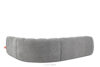 FLAVA Duży pikowany narożnik w stylu retro modern prawy jasny popielaty jasny popielaty - zdjęcie 4