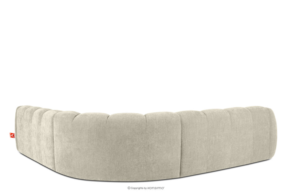 FLAVA Modułowy narożnik w stylu modern retro prawy/lewy ecru ecru - zdjęcie 3