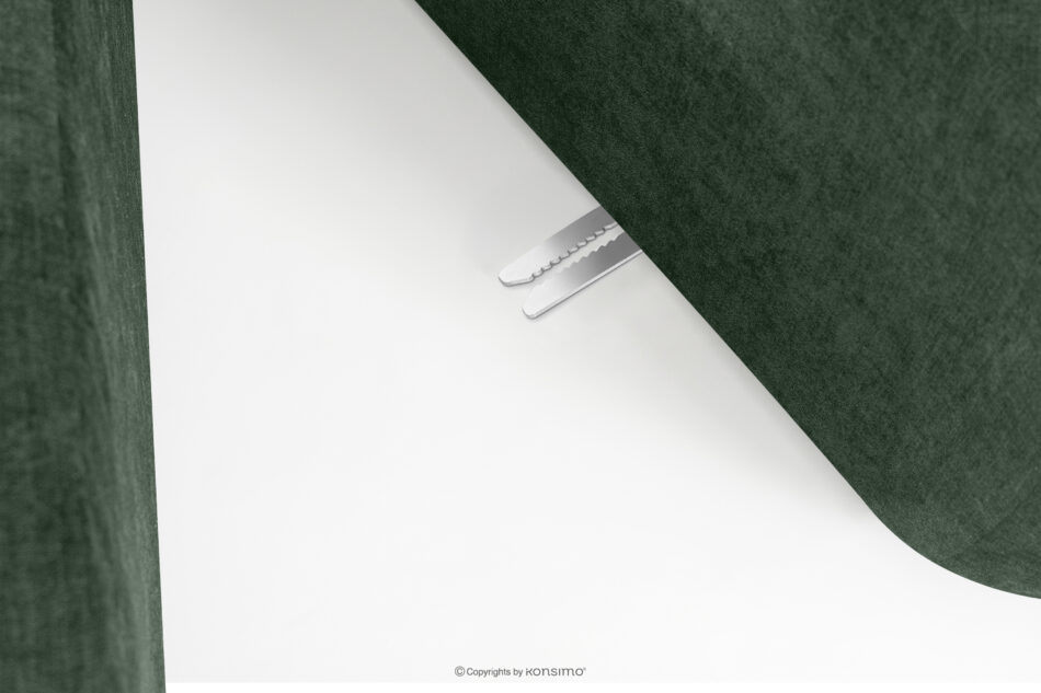 FLAVA Modułowy narożnik curve w stylu retro modern prawy ciemny zielony ciemny zielony - zdjęcie 8