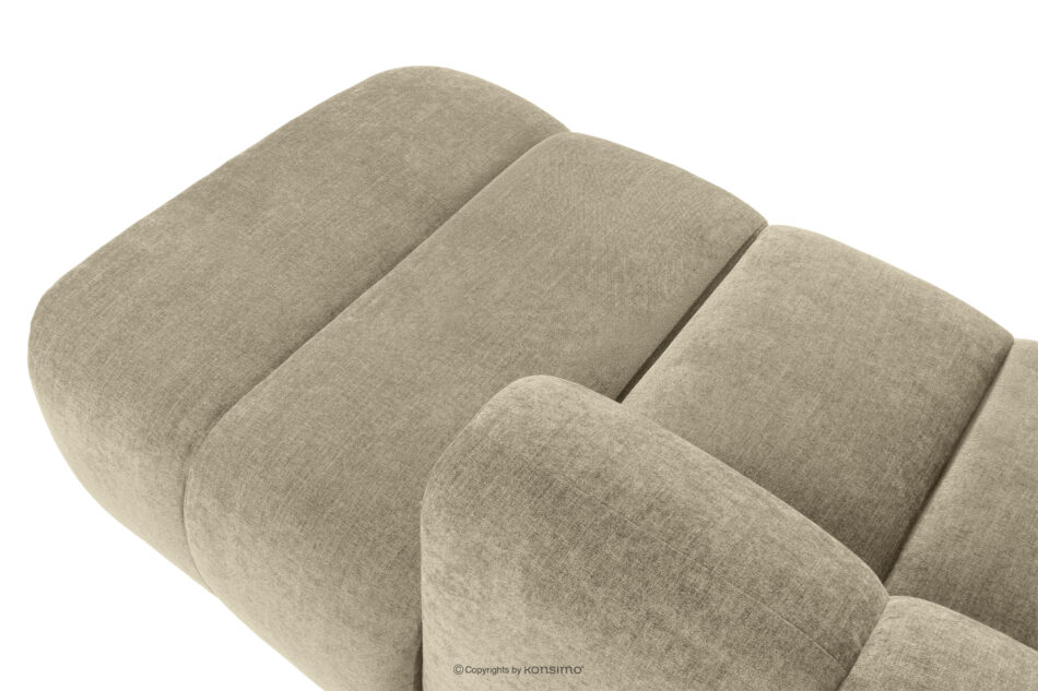 FLAVA Modułowy narożnik curve w stylu retro modern prawy piaskowy piaskowy - zdjęcie 9