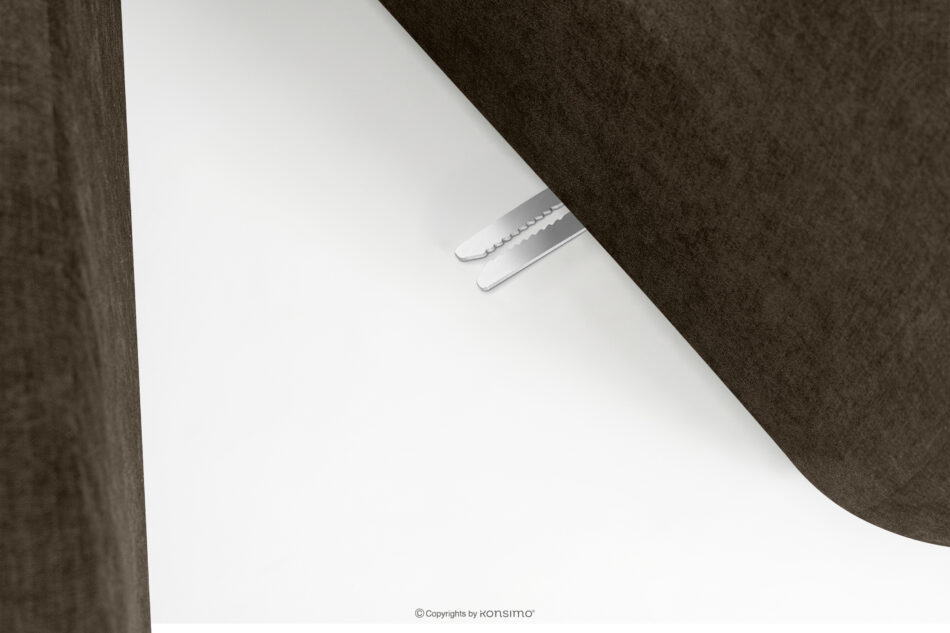 FLAVA Modułowy narożnik curve w stylu retro modern prawy brązowy brązowy - zdjęcie 8